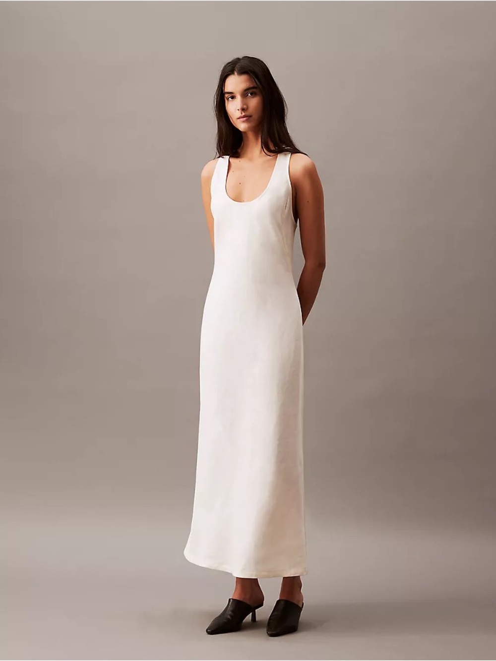 Calvin Klein Linen Blend Casual Day Dress Size Small
